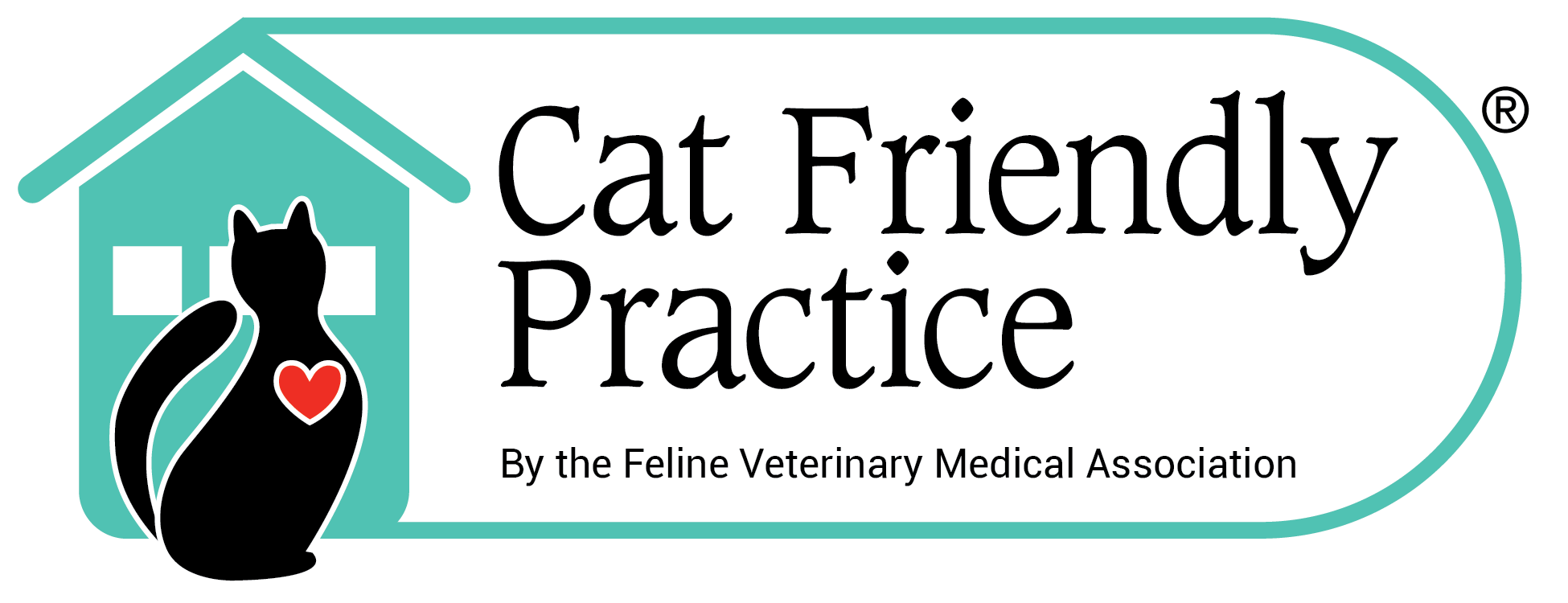 Cat Friendly Practice badge from the Feline Veterinary Medical Association, representing specialized feline veterinary care in Peachtree City 