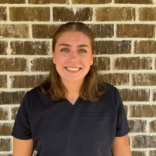 Cat Care of Fayette veterinary team member Holly in navy scrubs, Peachtree City GA
